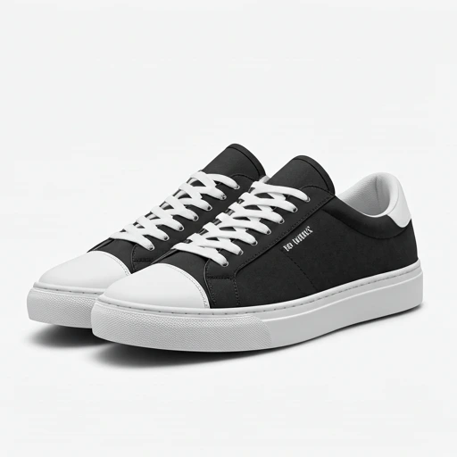 Kinetic Alabaster black and white sneaker